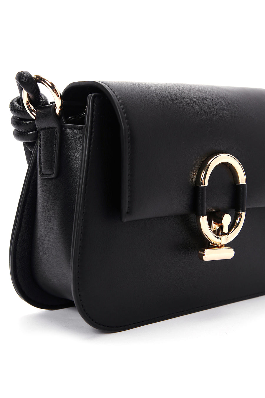 Women's Black Long Strap Shoulder Bag