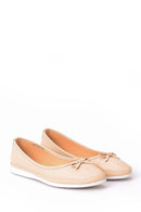 Women's Bow Leather Ballerinas | Derimod