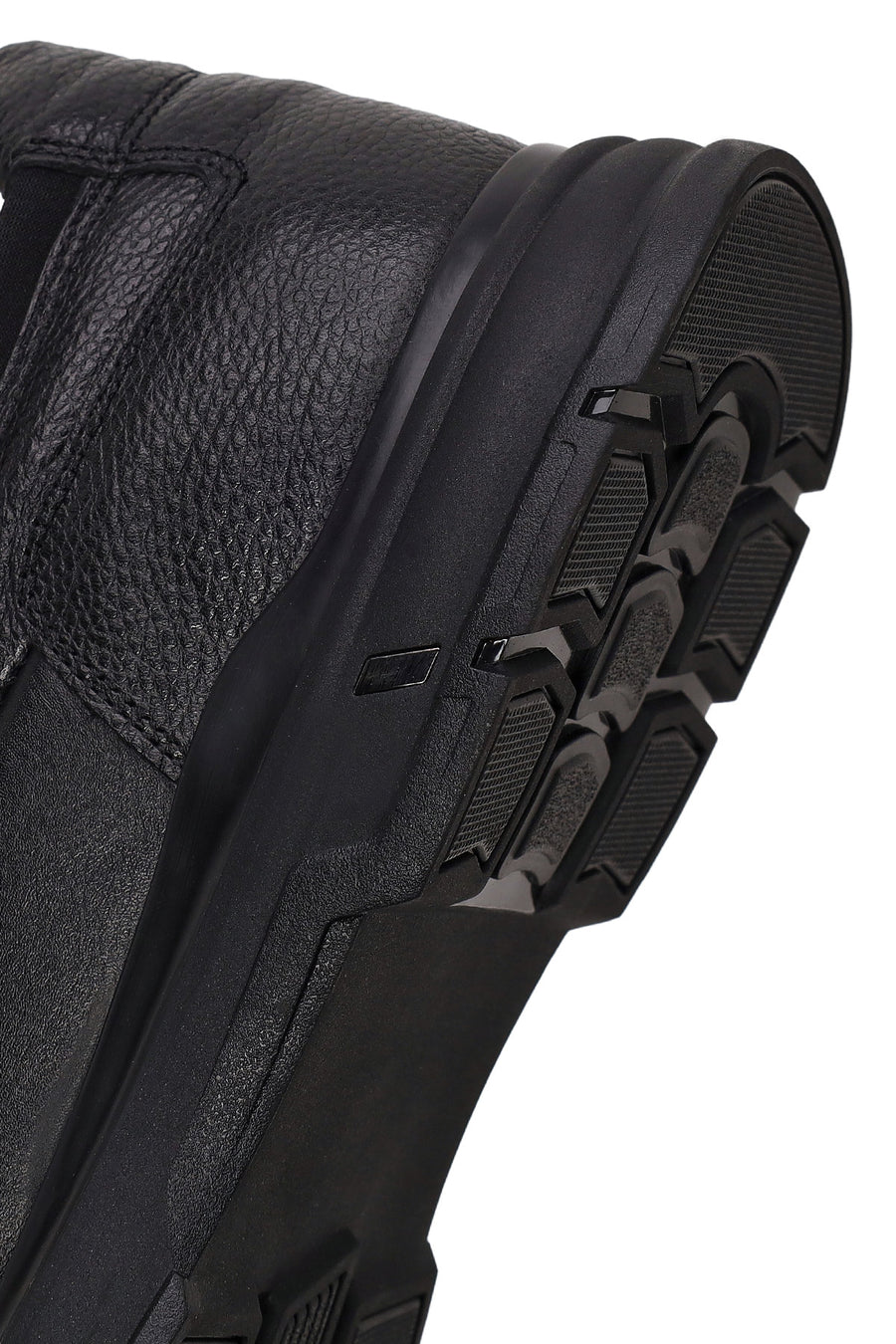 Male Black Lace-up Leather Casual Sneaker