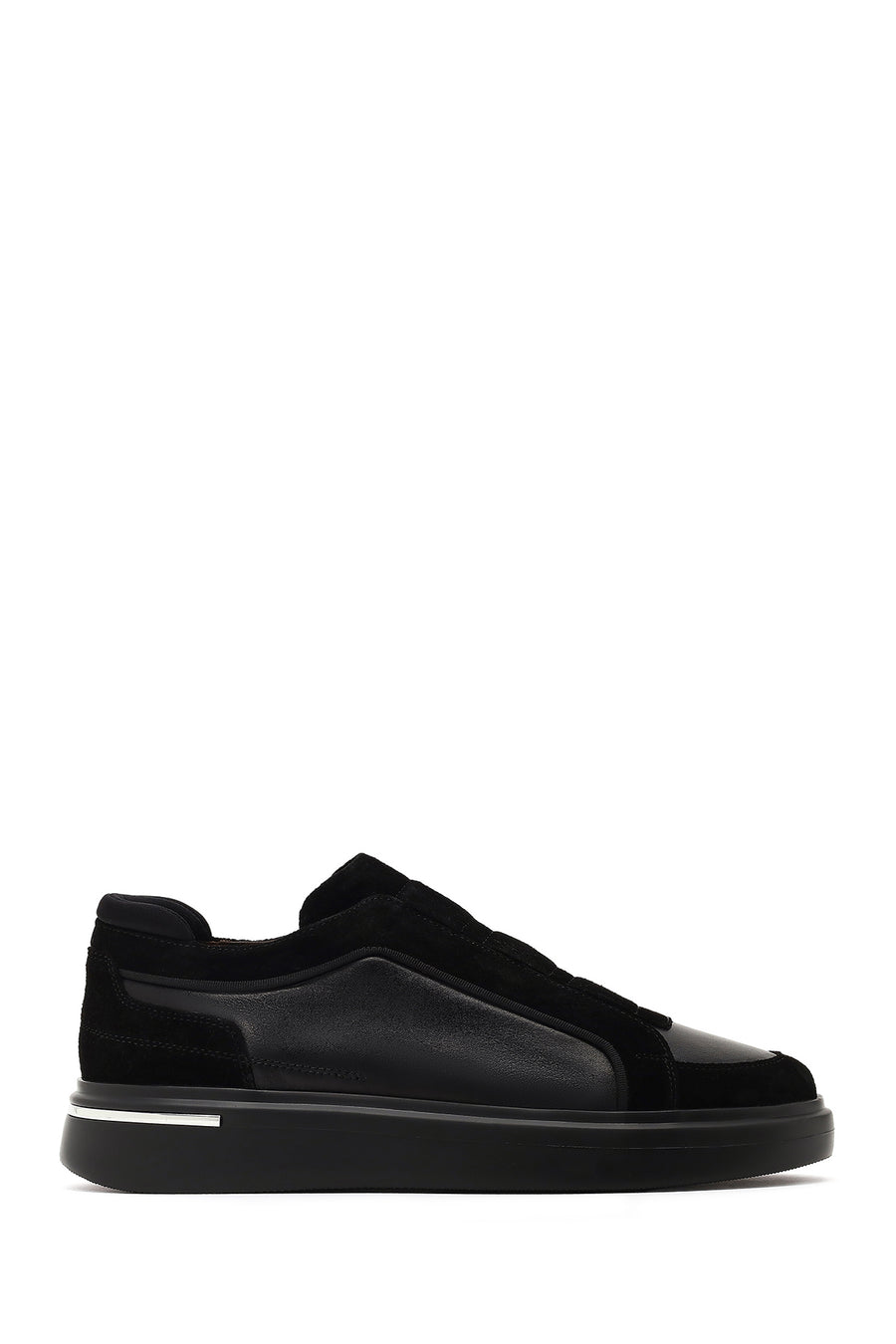Erkek Siyah Kalın Tabanlı Deri Sneaker 25WFD604914 | Derimod