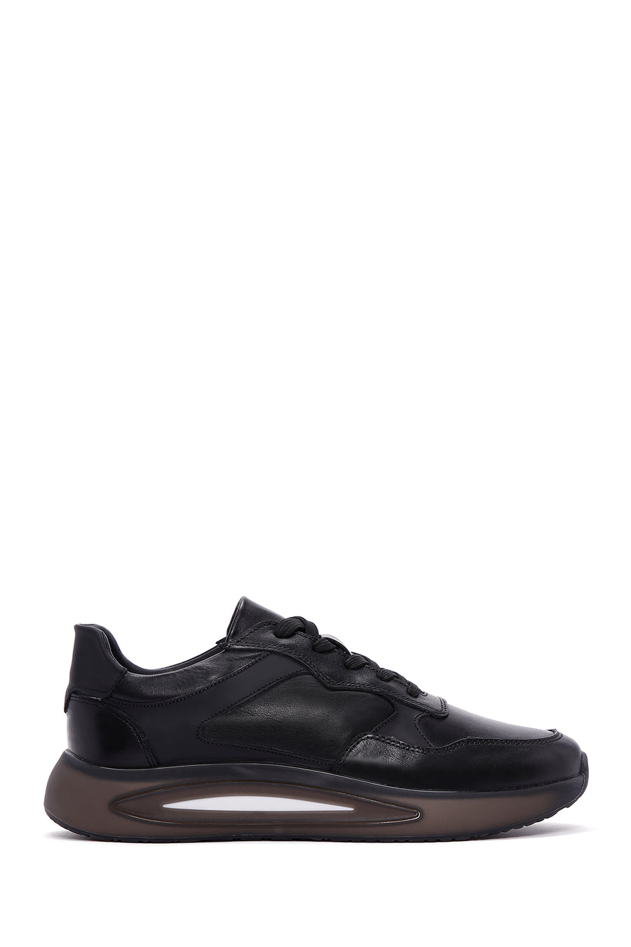 Men's Black Leather Sneaker