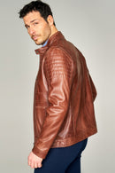 Logan Men's Leather Jacket | Derimod