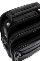 Men's Black Long Strap Leather Handbag | Derimod