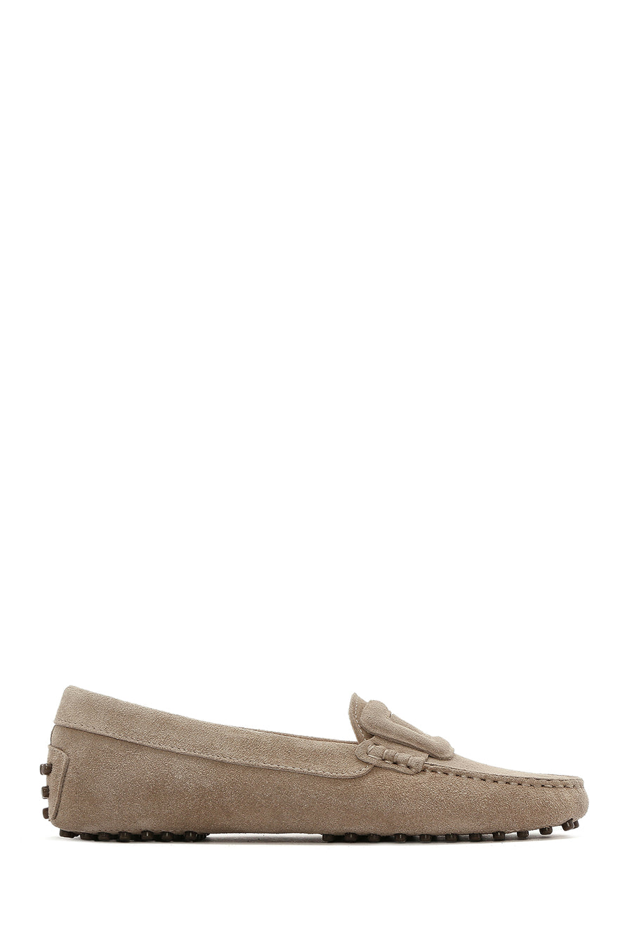 Women's Mink Suede Leather Loafer 25SFD291010 | Derimod
