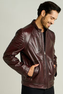 Bono Men's Leather Jacket | Derimod