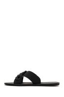 Kadın Siyah Düz Terlik | Derimod