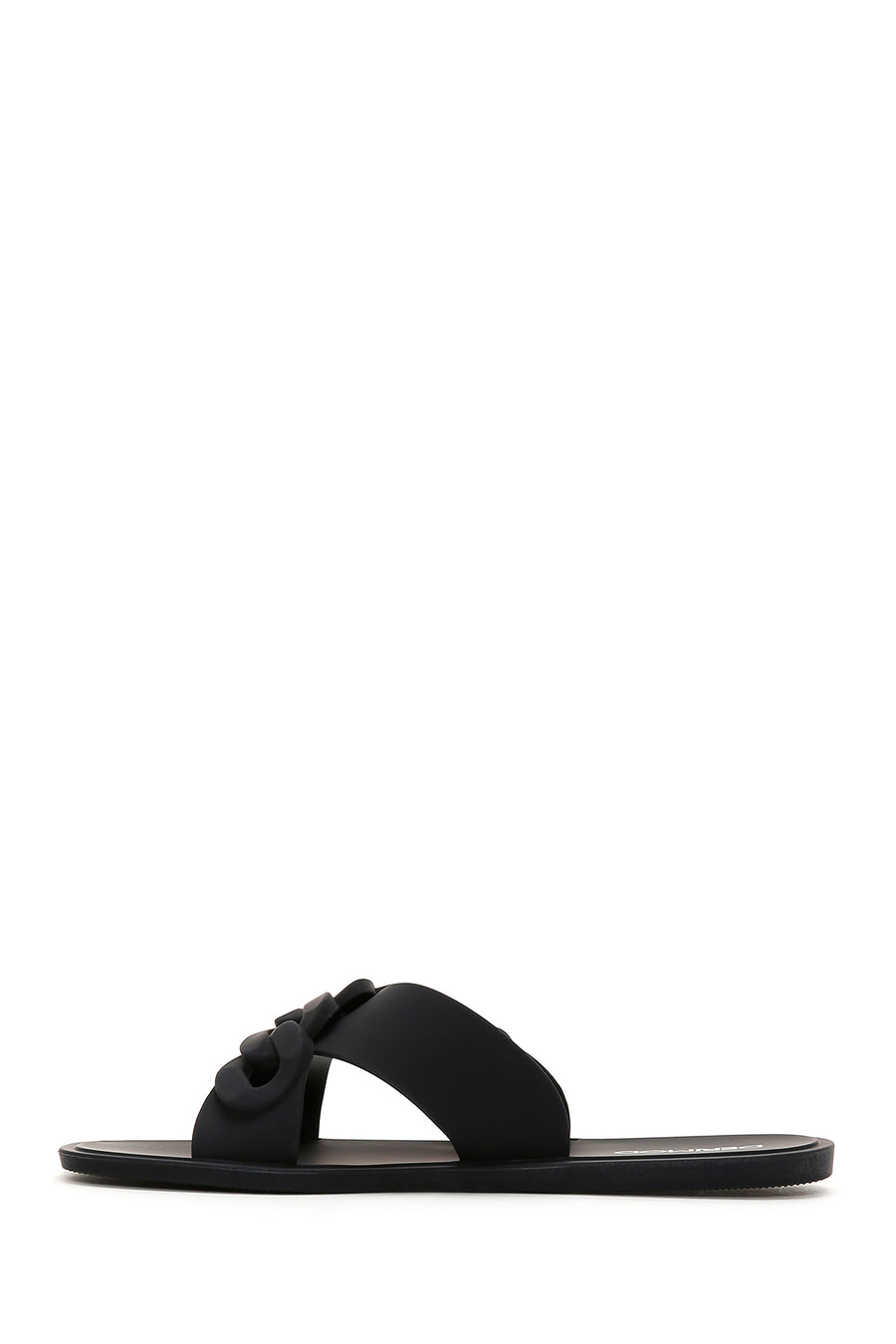 Women's Black Flat Slippers