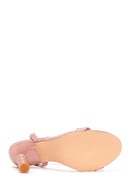 Women's Pink Heeled Sandals | Derimod