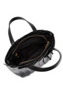 Women's Black Faux Leather Handbag | Derimod