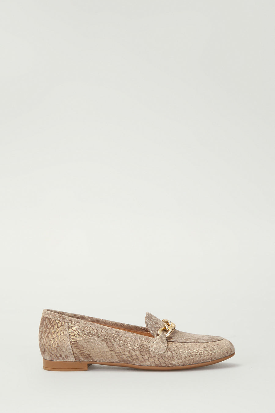 Women's Leather Ballerinas with Chain