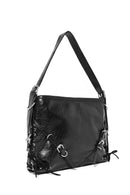 Women's Black Metal Detailed Shoulder Bag | Derimod