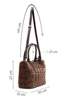 Women's Brown Plush Handbag | Derimod