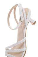 Women's White Low Heel Sandals | Derimod