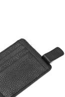 Men's Black Leather Card Holder | Derimod