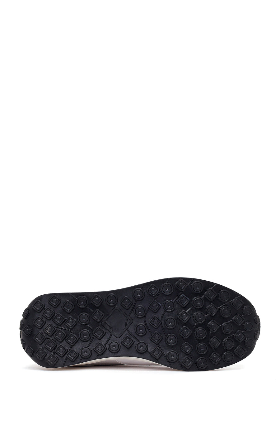 Kadın Beyaz Bağcıklı Deri Sneaker