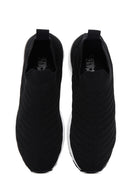 Women's Black Thick Soled Sneaker | Derimod