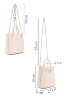 Women's Cream Long Strap Shoulder Bag | Derimod