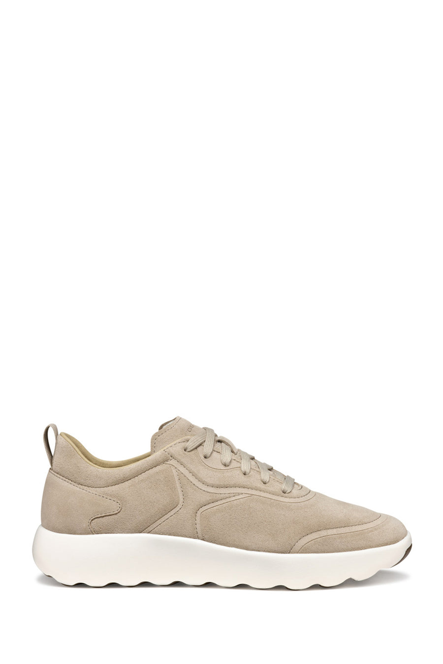 Geox Men's Beige U Xtors A - Suede Lace-Up Suede Leather Sneakers U46LFA00022C5004 | Derimod