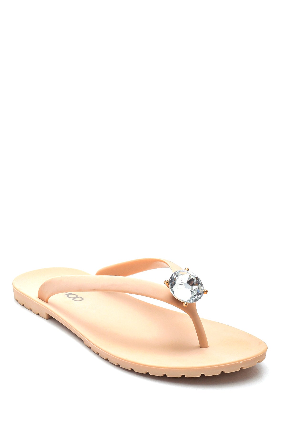 Women's Flip Flops with Stone Detail 21SFE4901PV | Derimod