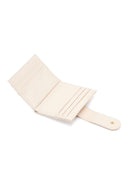 Woman Cream Quilted Card Holder | Derimod