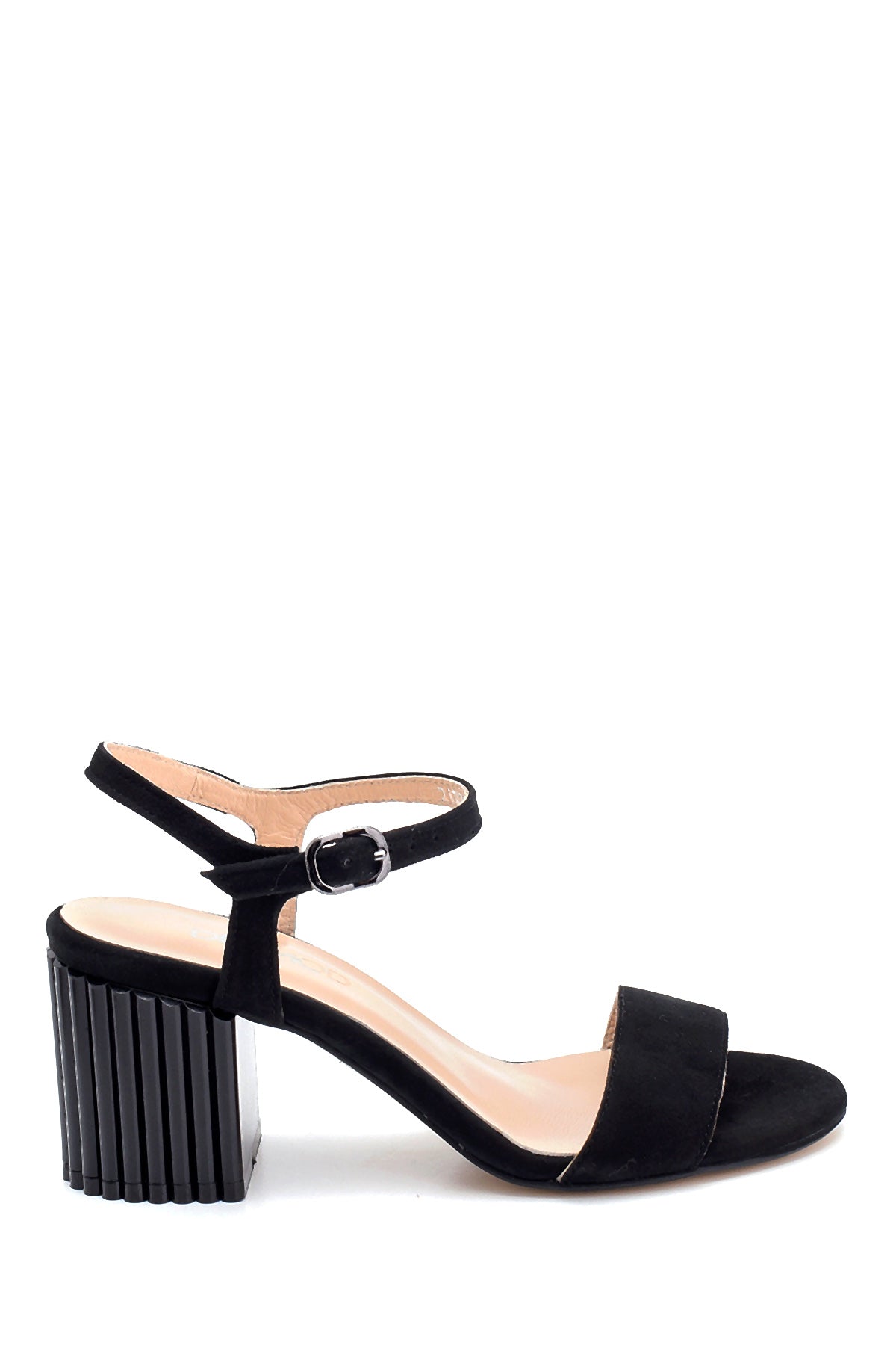 Women's Suede Heeled Sandals 21SFD152310 | Derimod
