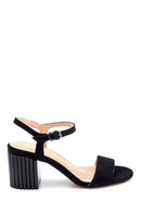 Women's Suede Heeled Sandals | Derimod
