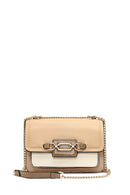 Women's Beige Long Chain Strap Classic Shoulder Bag | Derimod