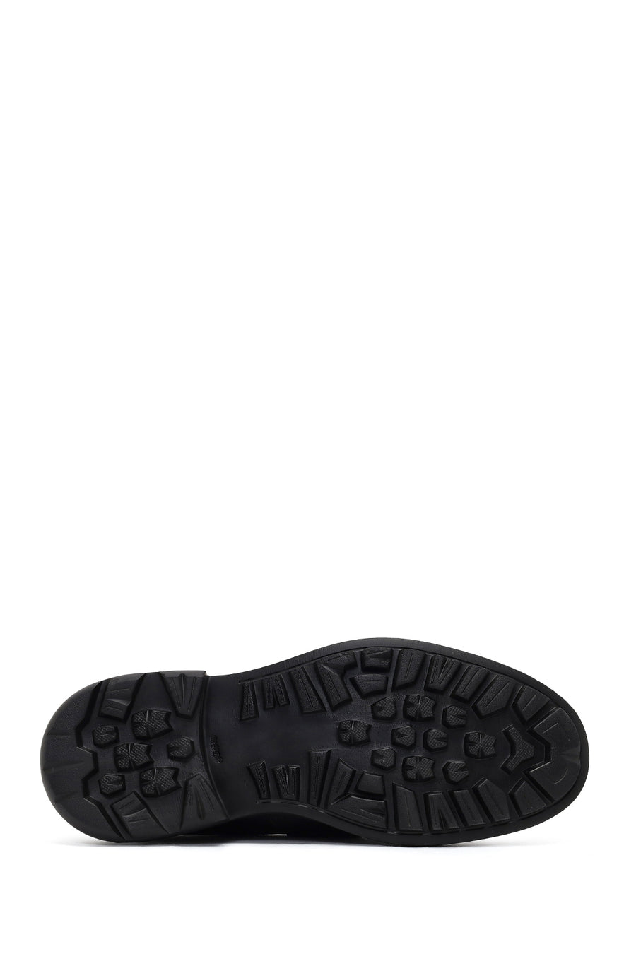 Men's Black Thick-Soled Leather Loafer