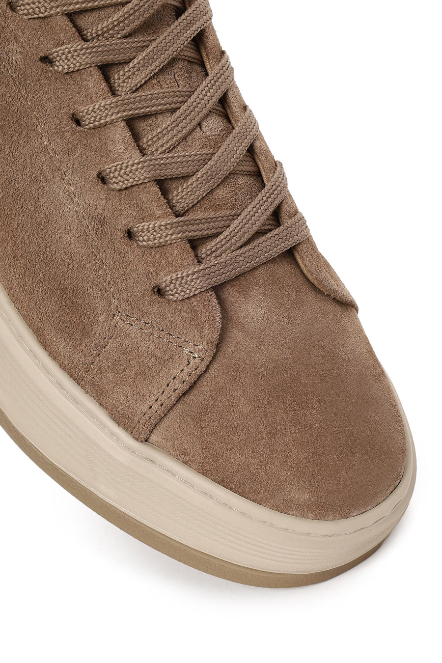 Male Mink Lace-up Thick-Soled Suede Leather Sneaker