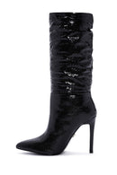 Women's Black Thin Heeled Boots | Derimod