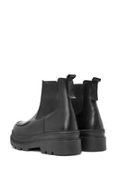 Men's Black Leather Chelsea Boots | Derimod