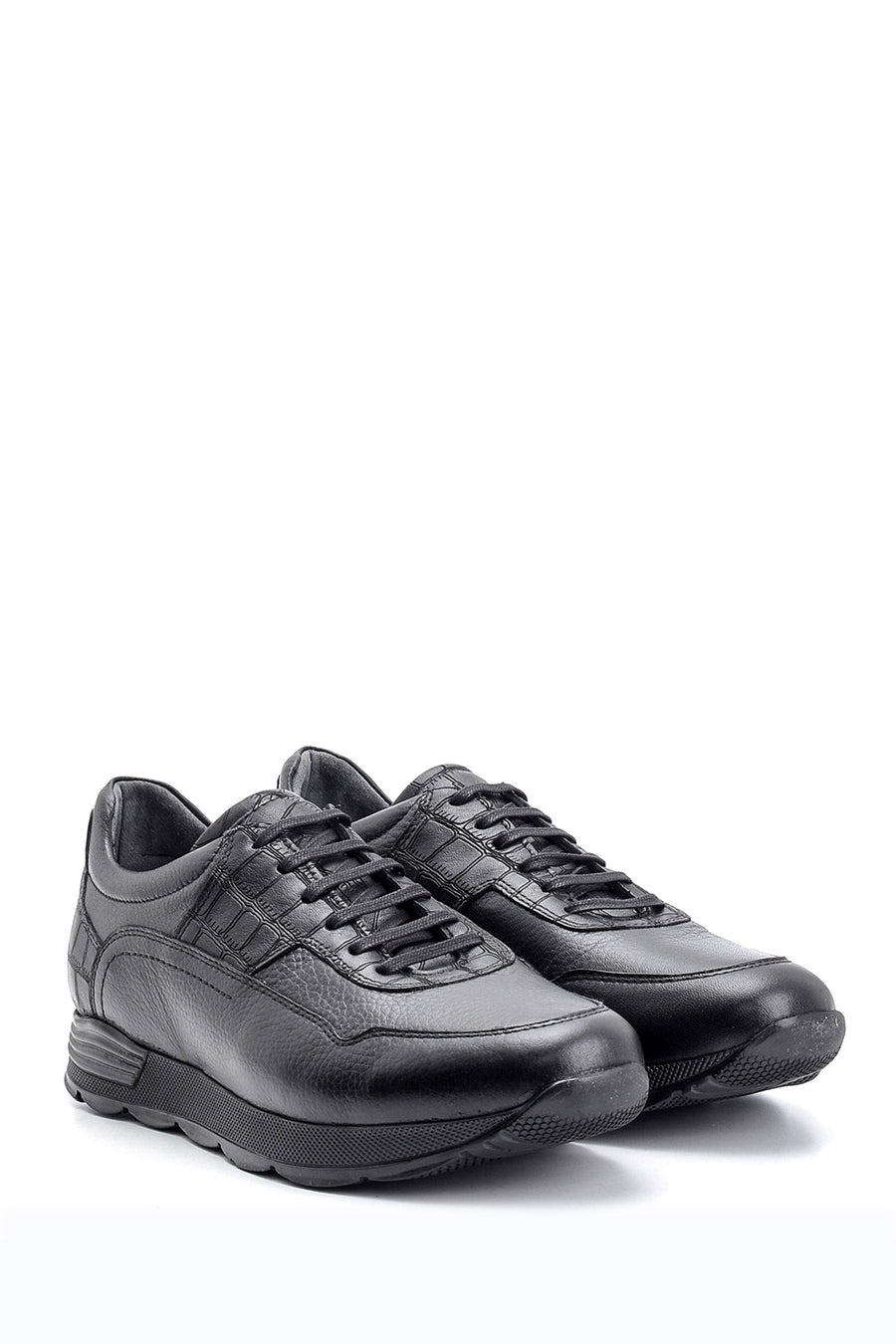 Men's Crocodile Detailed Leather Sneaker