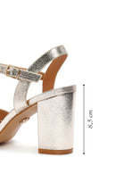 Women's Gold Ankle Strap Heeled Sandals | Derimod