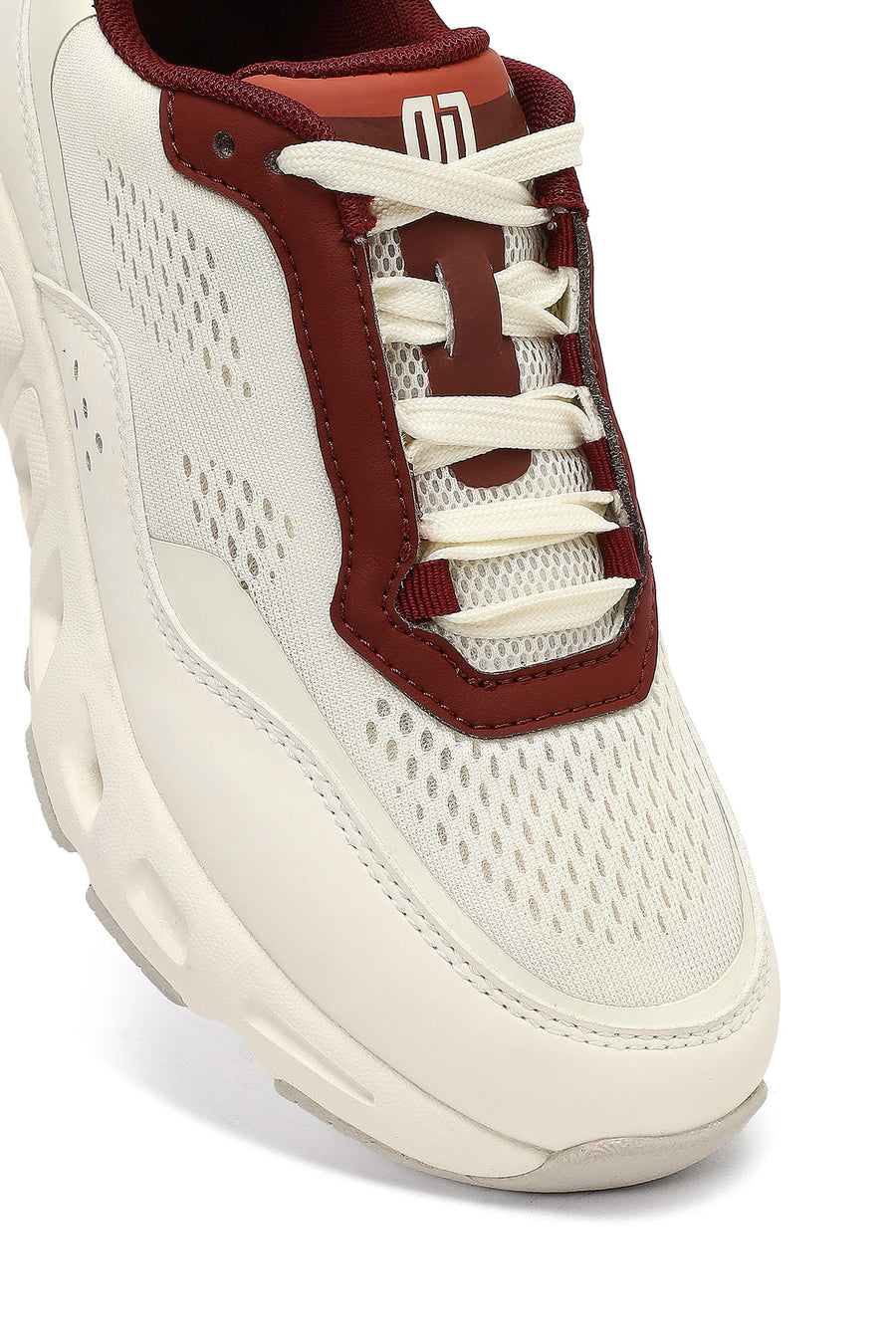 Derimod Studio Women's White Lace-Up Thick-Soled Sneaker
