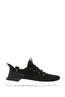 Derimod Zero Men's Black Lace-Up Thick Soled Fabric Sneaker | Derimod