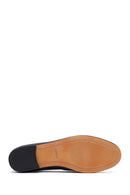 Women's Black Buckle Leather Loafer | Derimod