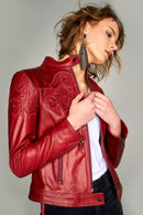 Diana-2 Women's Leather Jacket | Derimod