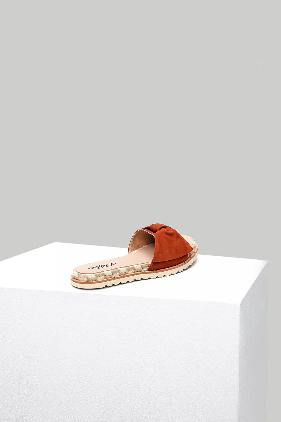Orange Women's Suede Slippers