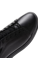 Men's Black Leather Sneaker | Derimod