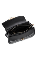 Women's Black Printed Long Shoulder Bag | Derimod