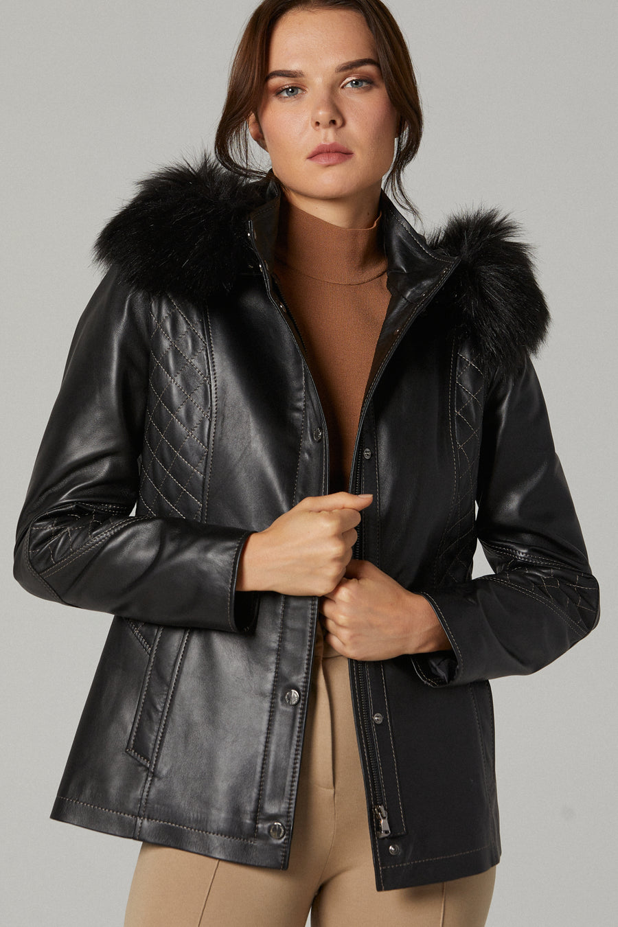 Caroline Women's Leather Jacket