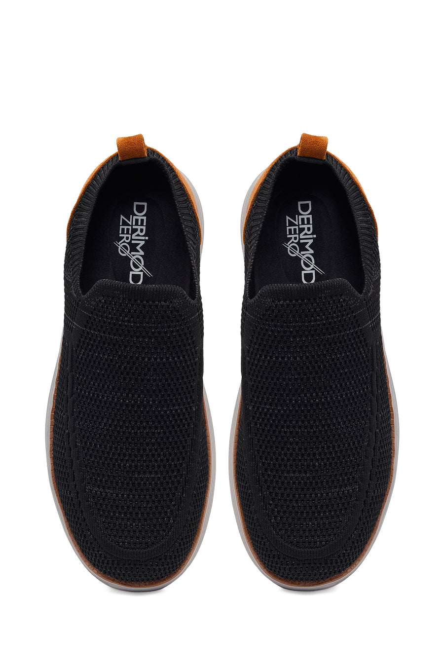Derimod Zero Men's Black Thick Soled Fabric Sneaker