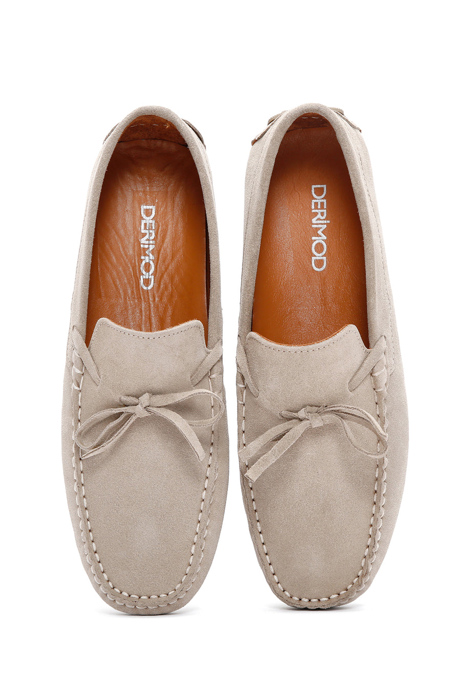 Men's Beige Suede Leather Casual Loafer