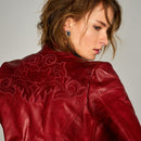 Diana-2 Women's Leather Jacket | Derimod