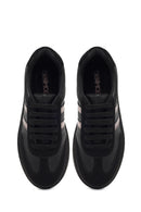 Woman Black Lace-Up Chunky Sneaker | Derimod