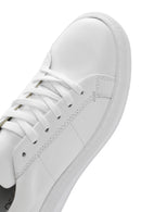 Kadın Beyaz Bağcıklı Deri Sneaker | Derimod