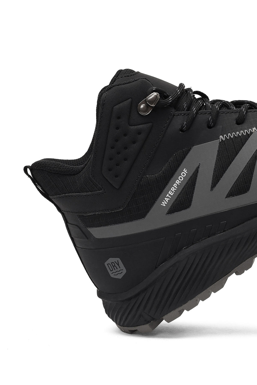 Derimod Dry Men's Black Lace-Up Thick-Soled Outdoor Boot