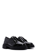 Women's Black Patent Leather Casual Shoes | Derimod