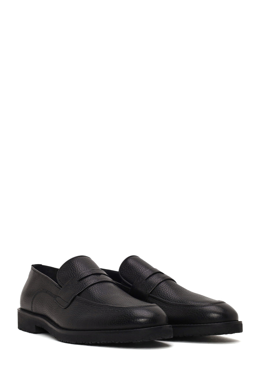 Male Black Leather Classic Loafer