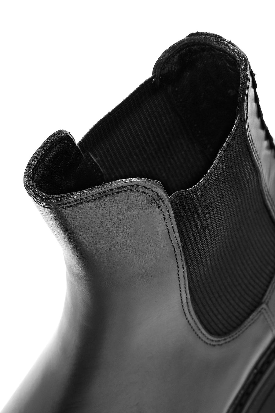 Men's Black Leather Chelsea Boots